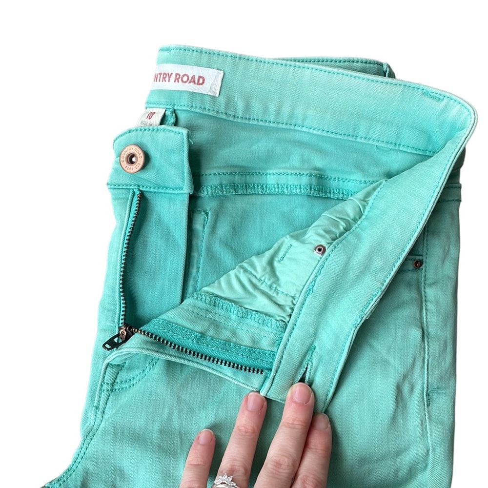 🔥HOST PICK🔥COUNTRY ROAD Sz10 Mint green Jeans - Picture 2 of 10